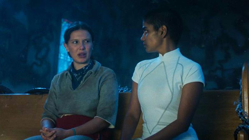 Eleven and Kali in the Upside Down in Stranger Things 5 