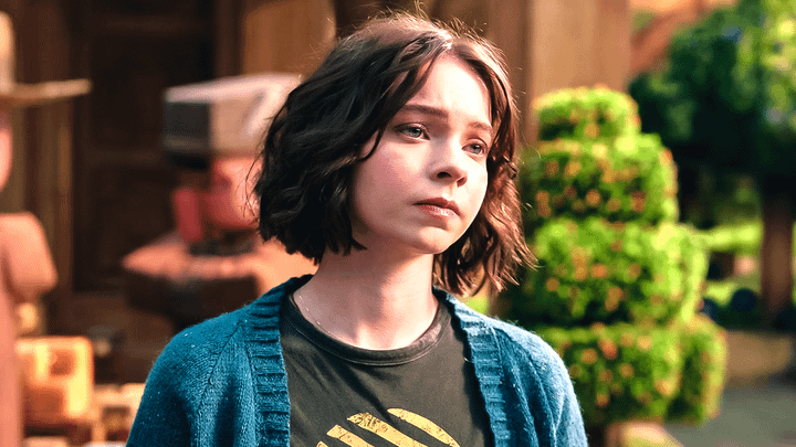 Emma Myers as Natalie in A Minecraft Movie.