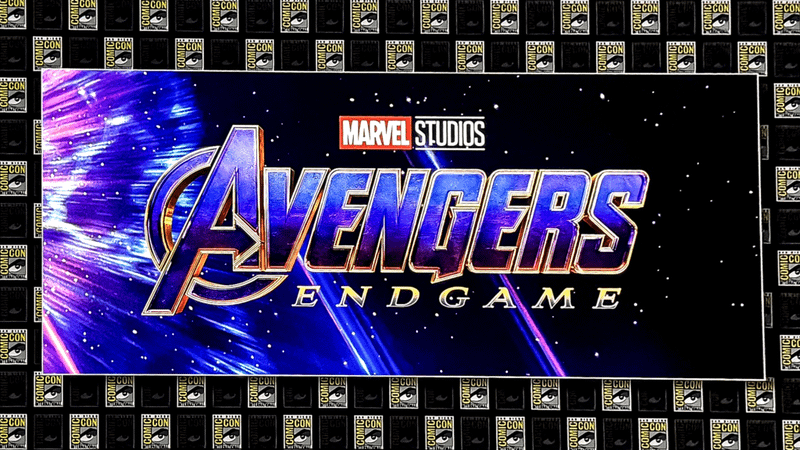 Avengers: Endgame logo from SDCC.