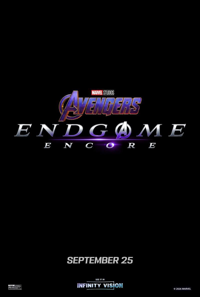 'Avengers: Endgame Encore' title card.