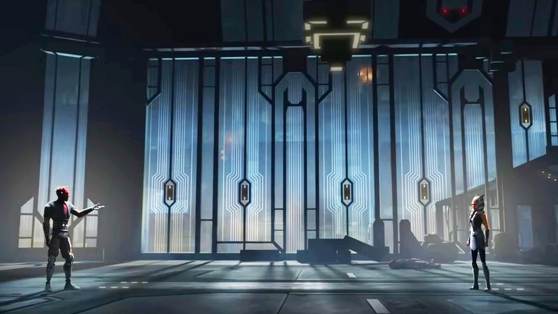 Maul and Ahsoka in The Clone Wars