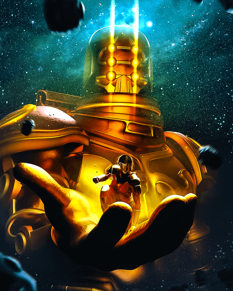 Powerful Celestial, Eson the Searcher in Marvel Comics.