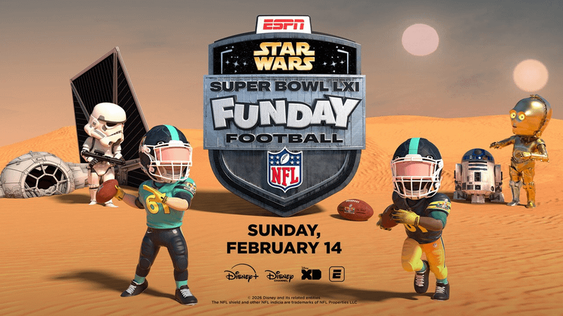 Sunday Funday Football Star Wars Promo.