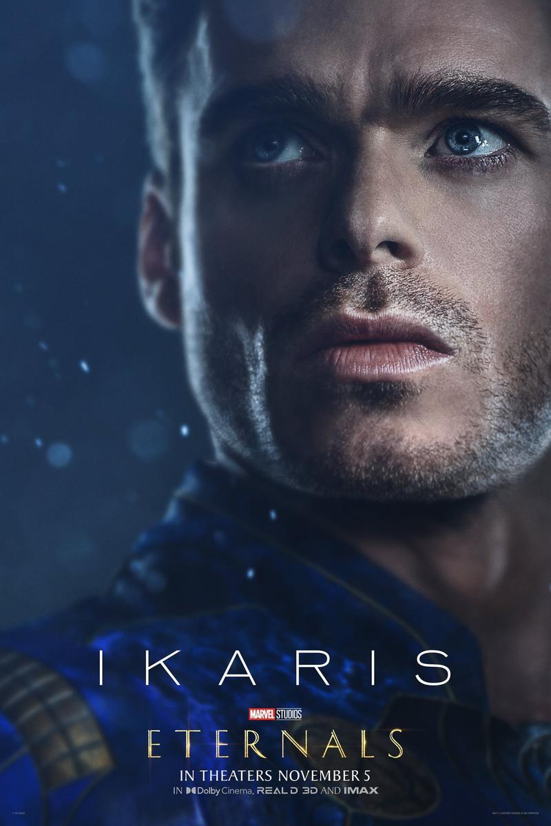 Richard Madden as Ikaris in 'Eternals' poster.