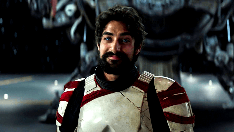Eman Esfandi as Ezra Bridger in Ahsoka Season 1 finale.
