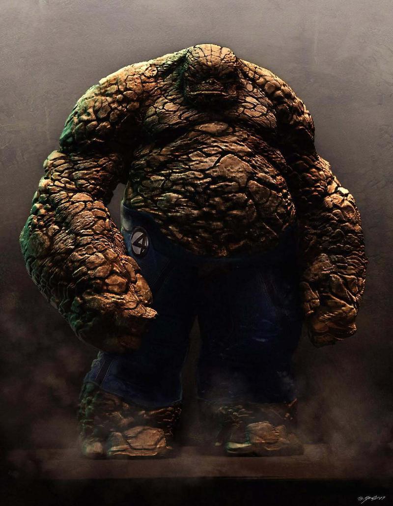 Massive obese Thing, Fantastic Four 3 concept art.