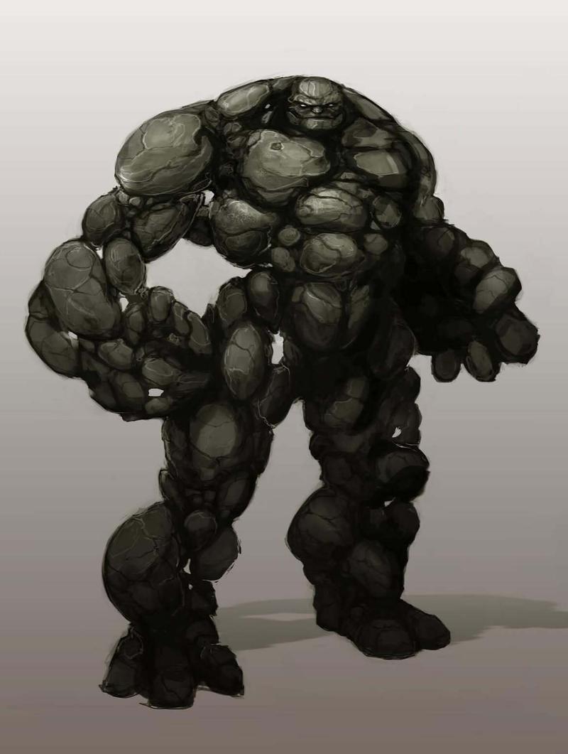 The Thing, Fantastic Four 3 alternate design concept art.