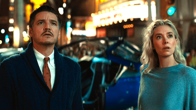 Reed Richards and Sue Storm in The Fantastic Four First Steps.
