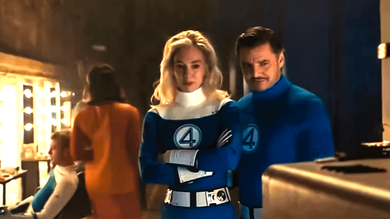Sue and Reed in a deleted scene from The Fantastic Four.