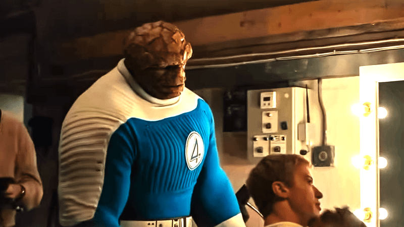 The Thing backstage in a deleted scene.