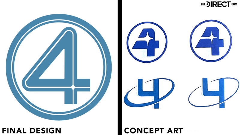 final design for MCU Fantastic Four's logo, circular and oval-influenced designs for MCU's Fantastic Four logo.