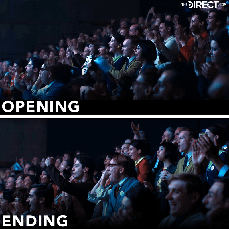 The crowd of the Ted Gilbert Show from the deleted opening scene and the beginning scene.