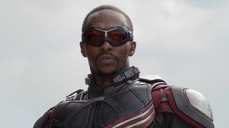 Falcon looking sad in Captain America: Civil War.