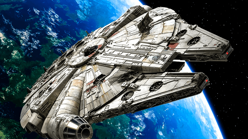The Millennium Falcon.