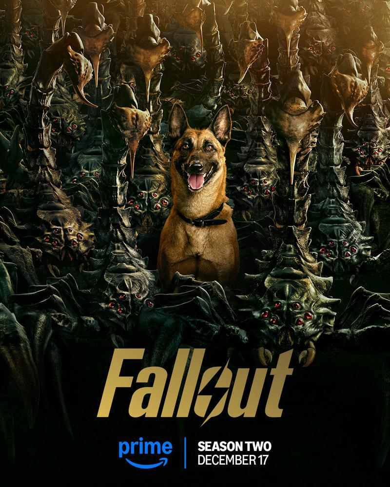 Dogmeat with Radscorpions in Fallout Season 2 poster