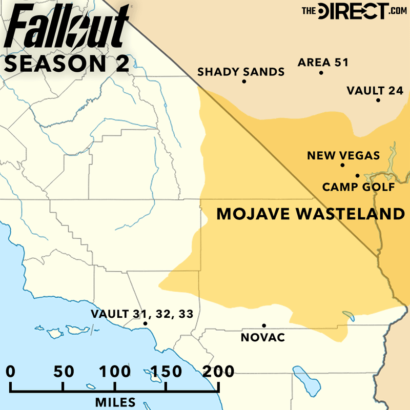 A close-up of the Fallout Season 2 map