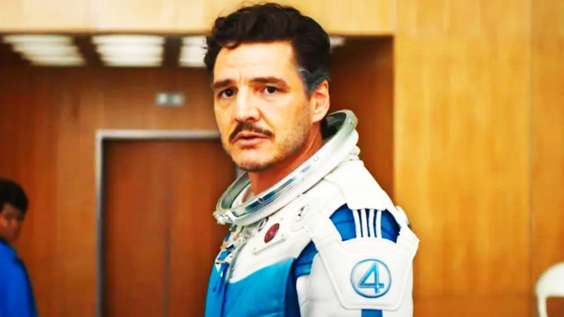 Pedro Pascal in spacesuit as Reed Richards.