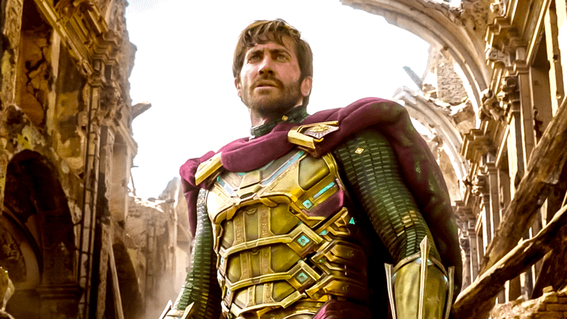 Jake Gyllenhaal as Mysterio in Spider-Man: Far From Home.