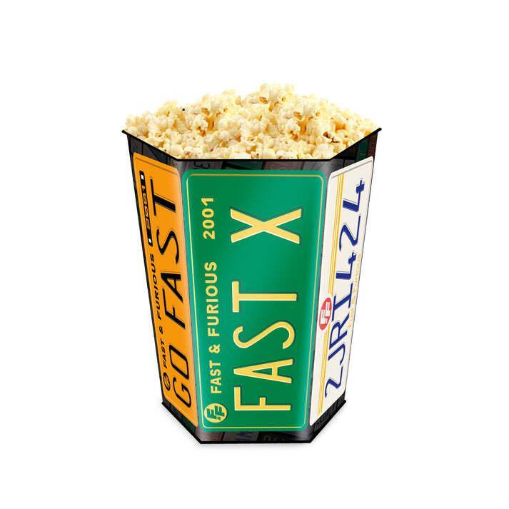 Hexagon popcorn bucket.