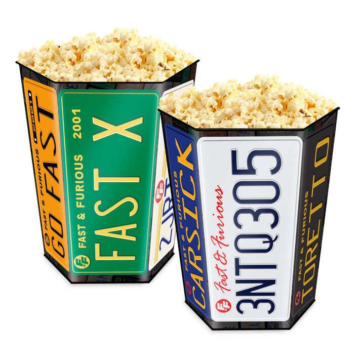 Cinemark's Fast and Furious popcorn bucket.