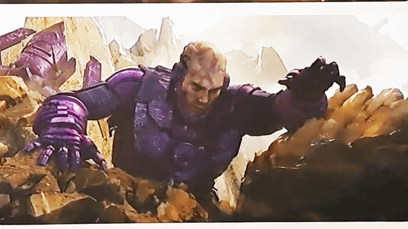 Galactus without helmet on in The Fantastic Four: First Steps concept art