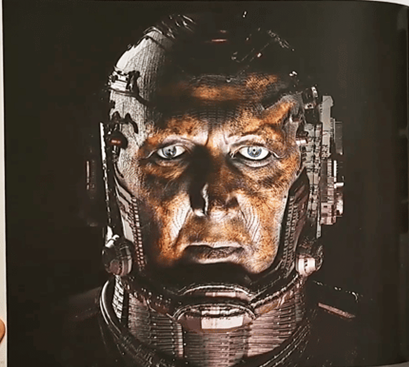 Galactus without helmet on in The Fantastic Four: First Steps concept art