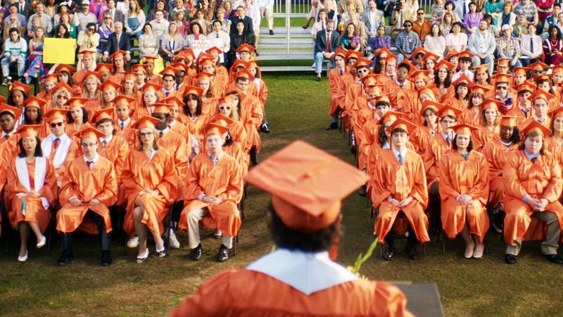 Graduation scene in the Stranger Things finale