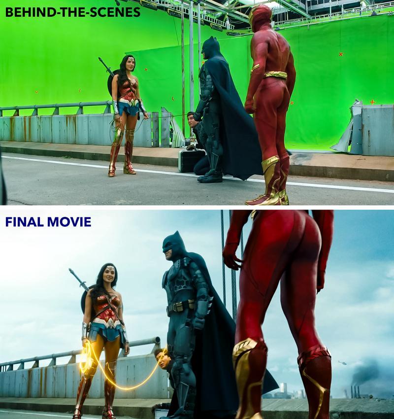 Flash movie behind the scenes with Wonder Woman, Batman Flash