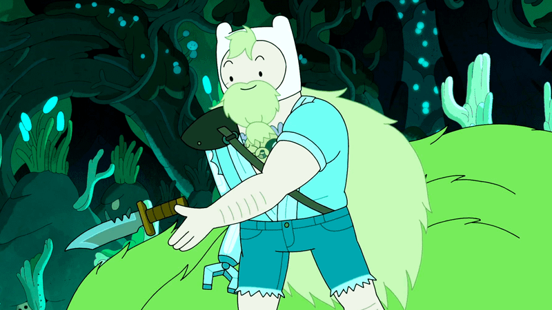Finn the Human in Adventure time.