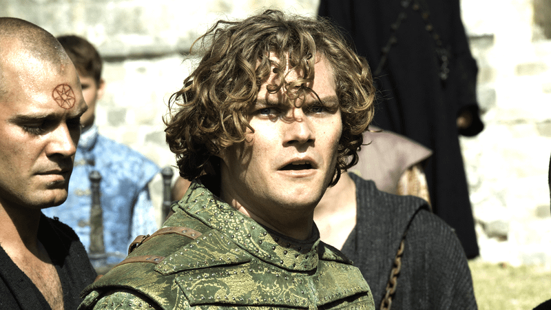 Finn Jones as Loras Tyrell in Game of Thrones.