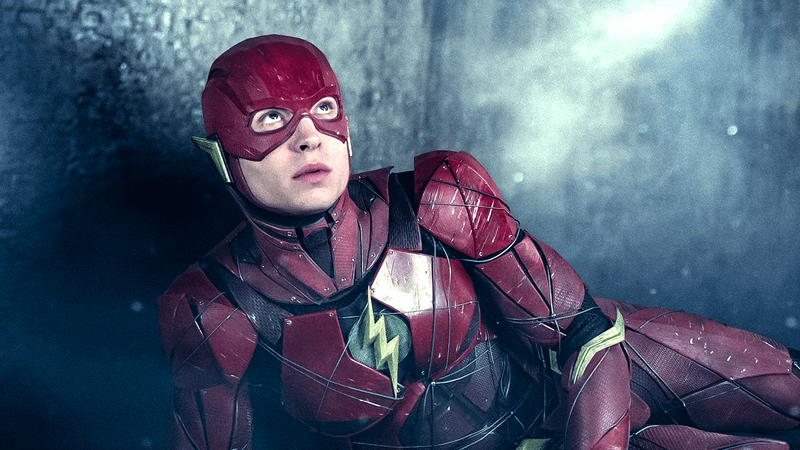 Ezra Miller as The Flash in Justice League.