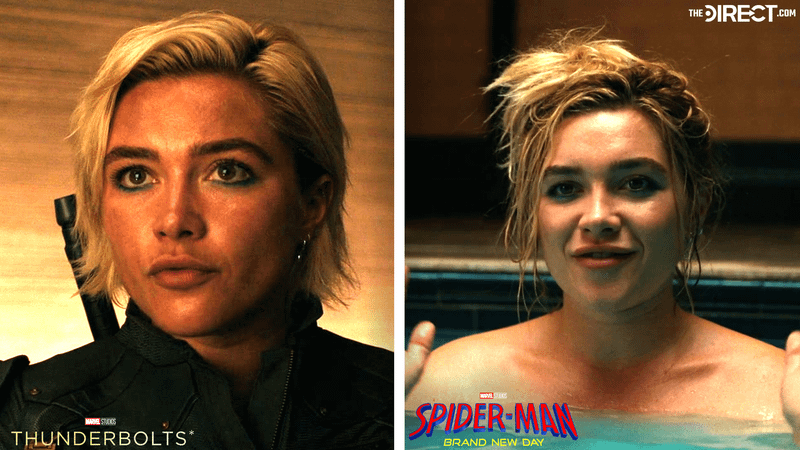 Florence Pugh as Yelena Belova in 'Thunderbolts*' and 'Spider-Man: Brand New Day.'