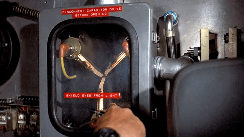 The actual flux capacitor in Back to the Future