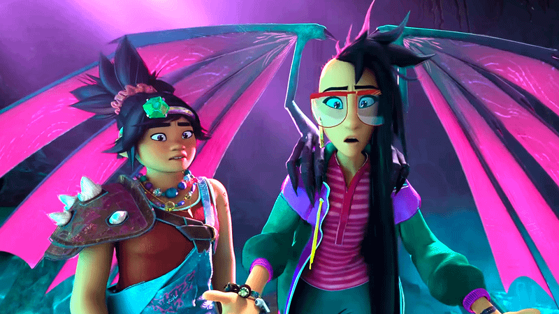 Jo and Raissa in Forgotten Island.