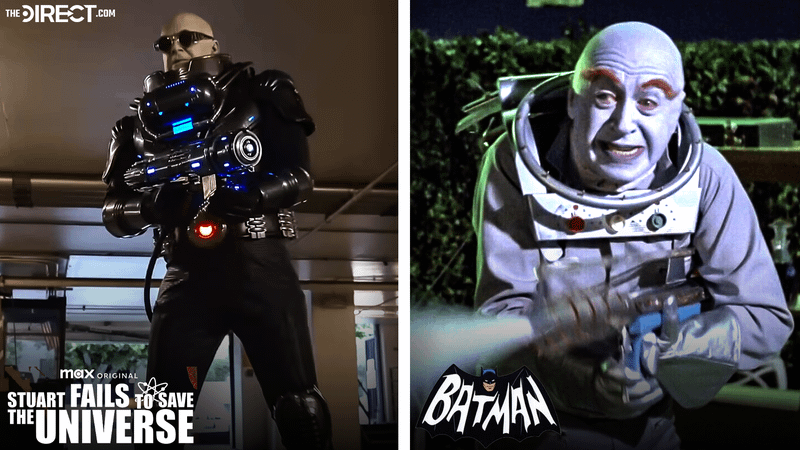 Otto Preminger's Mr. Freeze next to the one from Stuart Fails to Save the Universe.