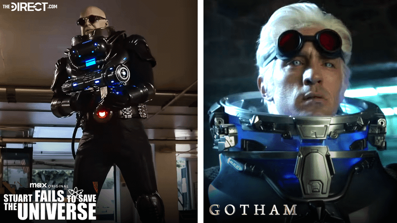Nathan Darrow's Mr. Freeze from Gotham next to the one from Stuart Fails to Save the Universe.