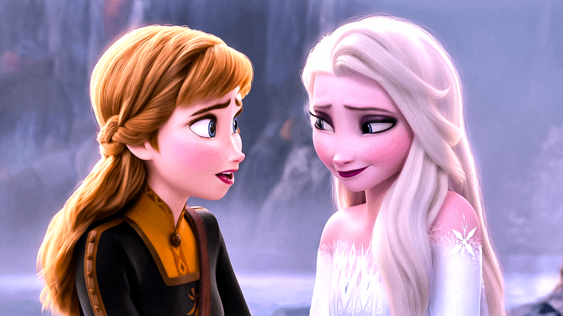 Anna and Elsa in 'Frozen 2.'