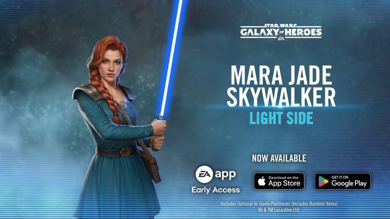 Mara Jade Skywalker in Galaxy of Heroes.