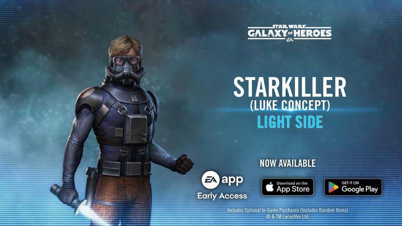 Starkiller (Luke Concept) in Galaxy of Heroes.