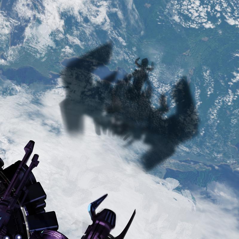 Galactus' shadow looming over Earth