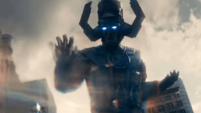 Galactus fighting Sue Storm in Fantastic Four: First Steps