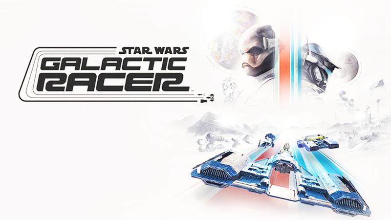 Vehicles racing in Star Wars: Galactic Racer.