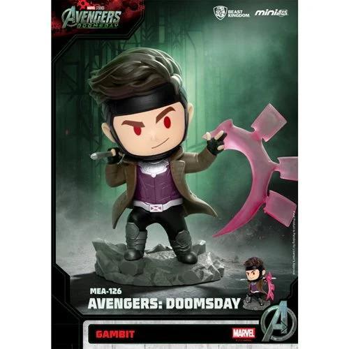 Gambit throwing his cards with red eyes.