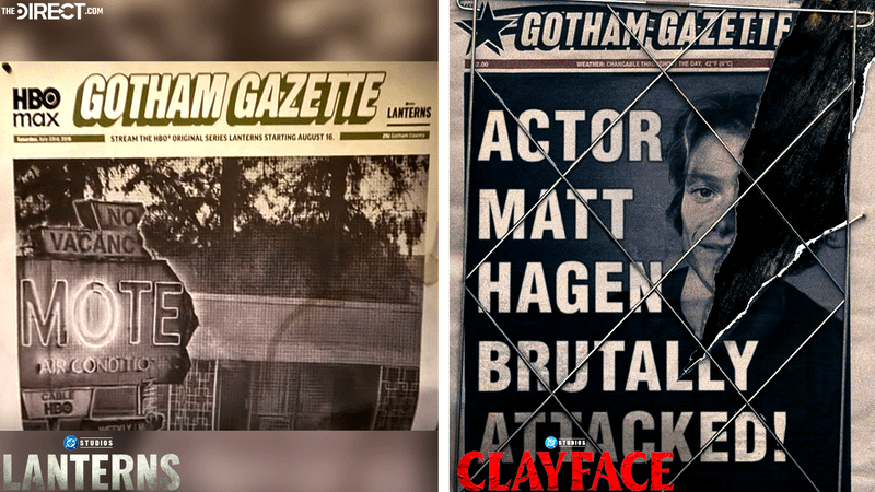 Gotham Gazette appears in Lanterns and Clayface promotional material.
