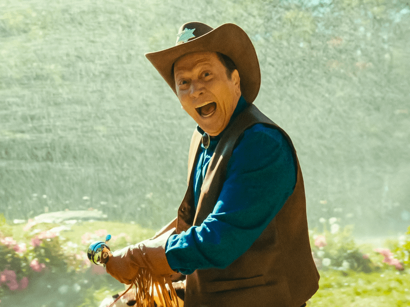 Rob Schneider as Dwarf Cowboy in Happy Gilmore 2