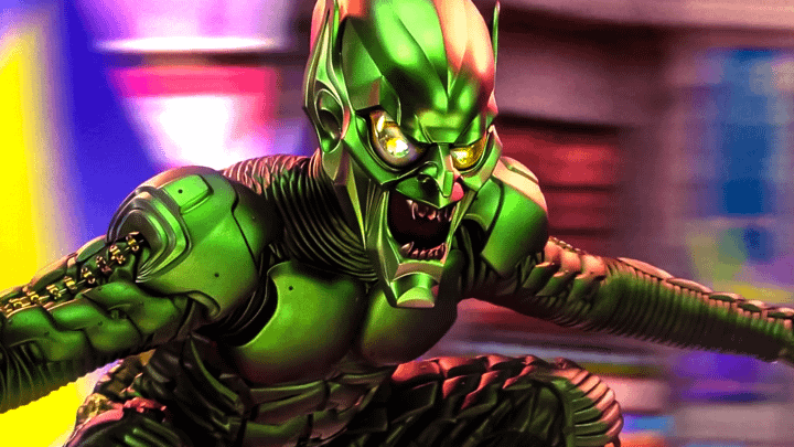 Willem Dafoe's Green Goblin in Spider-Man.