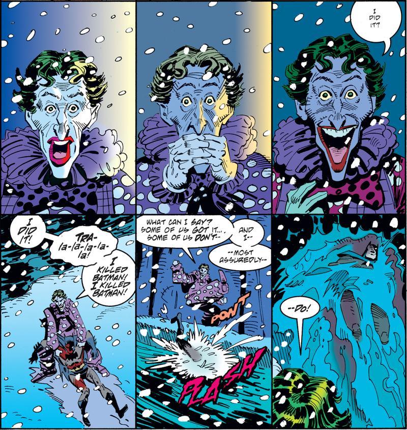 Panels from Batman: Legends of the Dark Knight and the storyline 