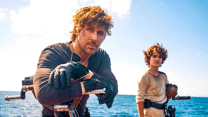 Ryan Gosling and Flynn Gray in Starfighter.