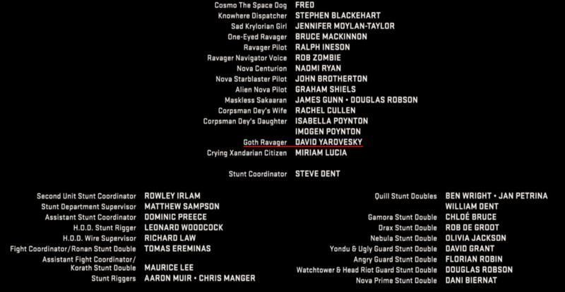 Guardians of the Galaxy Credits