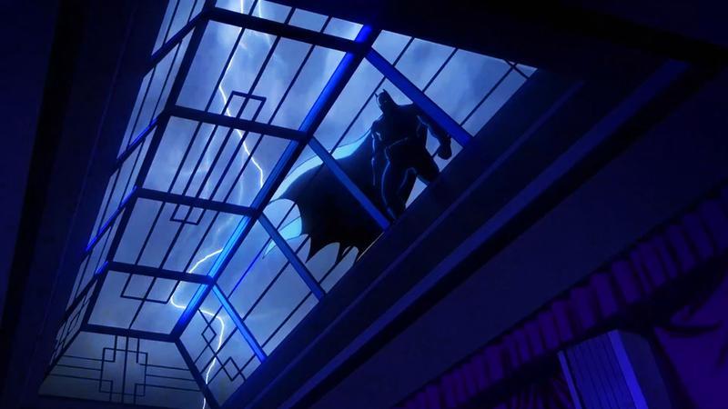 Batman in Gotham City. 